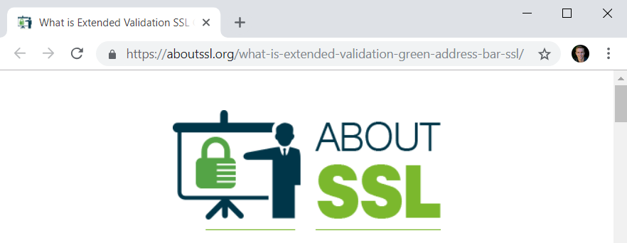 No EV on About SSL