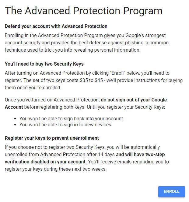 Advanced Protection Program